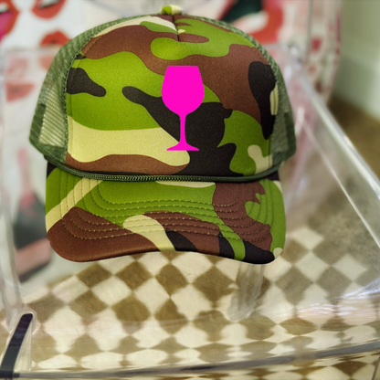 Camo Cocktails Glow Up Trucker Hat