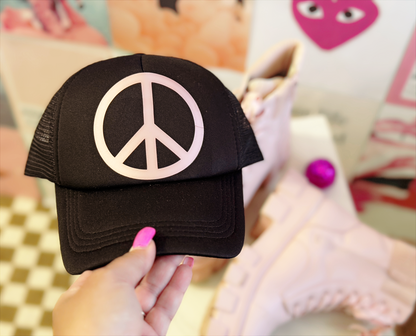 Peace Sign Trucker Hat