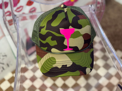 Camo Cocktails Glow Up Trucker Hat