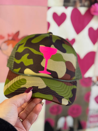 Camo Cocktails Glow Up Trucker Hat