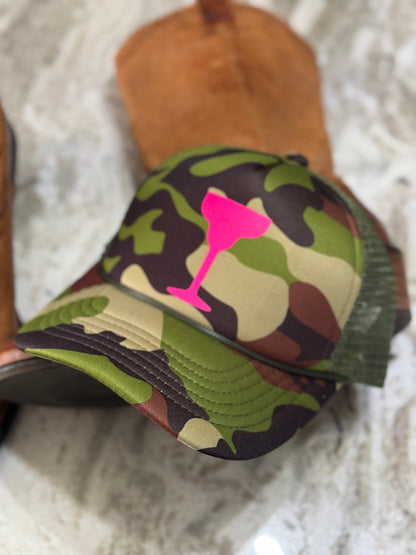 Camo Cocktails Glow Up Trucker Hat