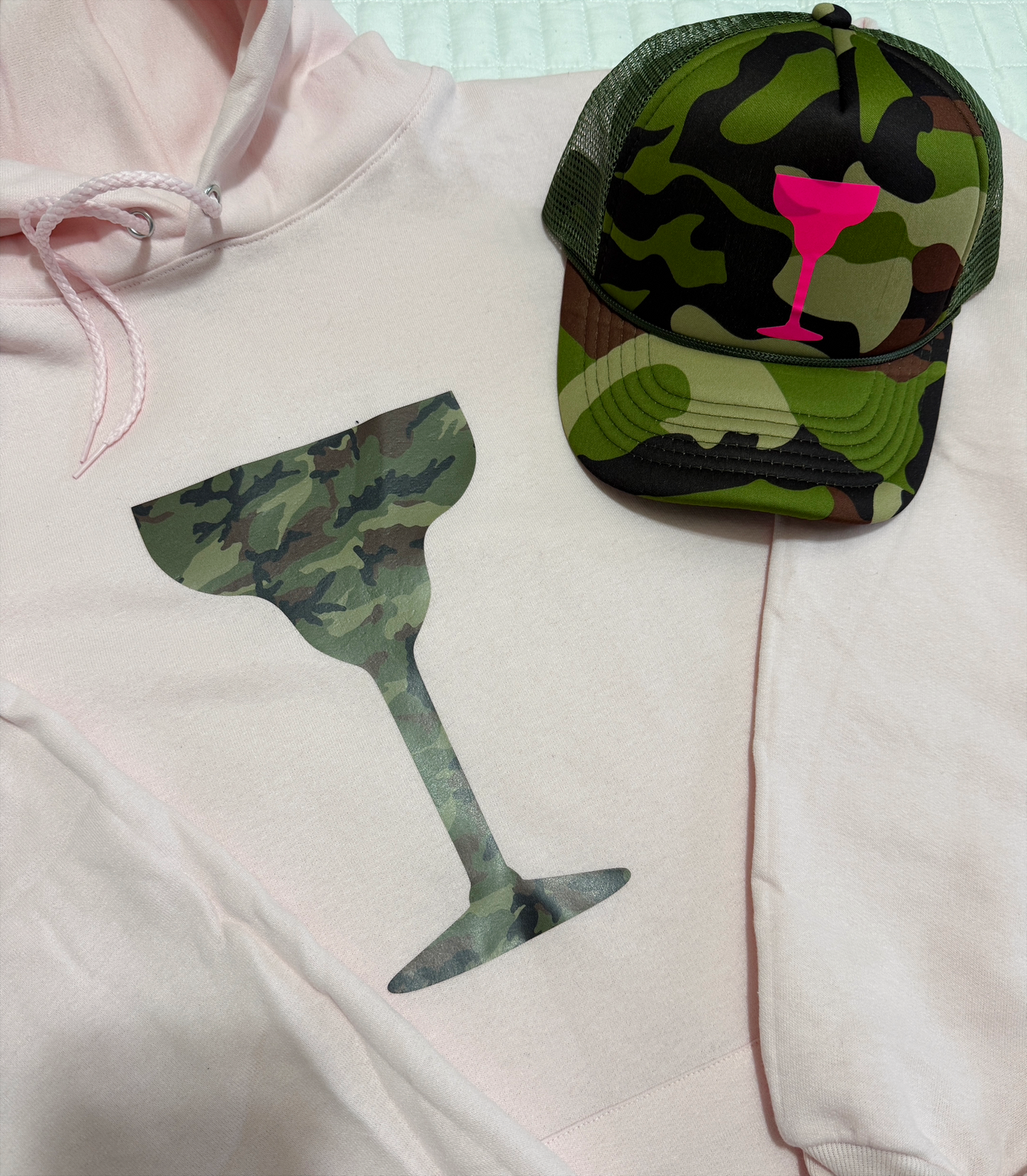 Camo Cocktails Glow Up Hoodie